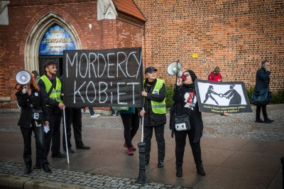 Wrocław: Protest Ogólnopolskiego Strajku Kobiet [ZDJĘCIA] - 12