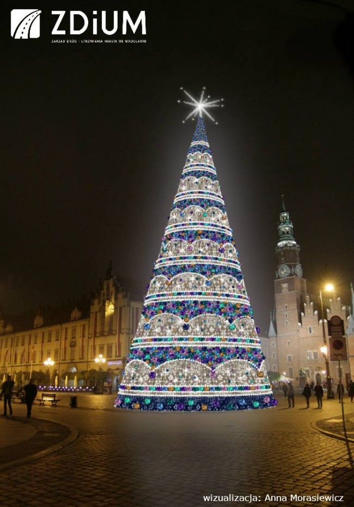 Nowa świąteczna iluminacja Wrocławia [WIZUALIZACJE]