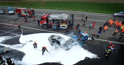 Ćwiczenia służb ratunkowych na S5 w okolicach Trzebnicy [FOTO,WIDEO] - 2