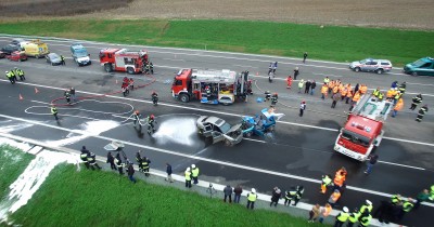 Ćwiczenia służb ratunkowych na S5 w okolicach Trzebnicy [FOTO,WIDEO] - 3