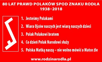 80. rocznica ogłoszenia Prawd Polaków spod Znaku Rodła