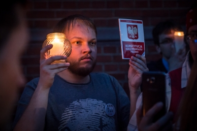 Protest przeciwko zmianom w sądownictwie  - 1