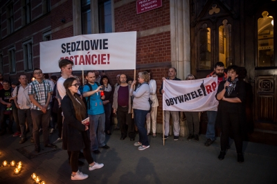 Protest przeciwko zmianom w sądownictwie  - 3