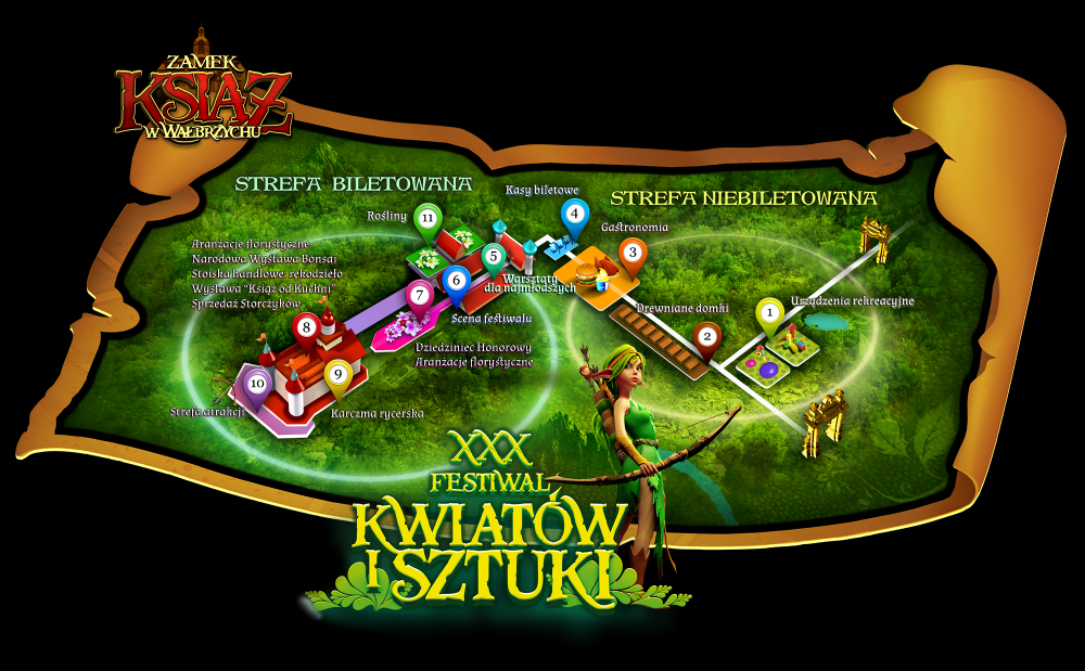 Festiwal Kwiat&oacute;w w Zamku Książ 