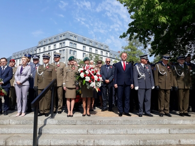 Uroczystości przy pomniku Konstytucji Trzeciego Maja - 1