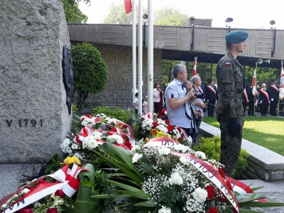 Uroczystości przy pomniku Konstytucji Trzeciego Maja - 2