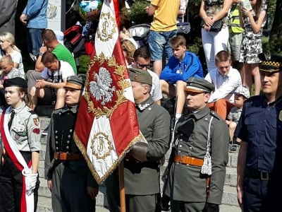 Uroczystości przy pomniku Konstytucji Trzeciego Maja - 5