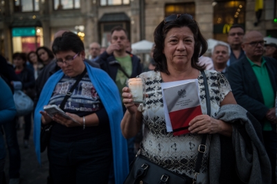 Sprzeciwiają się zmianom w Sądzie Najwyższym. Manifestacja na wrocławskim rynku [ZDJĘCIA] - 11