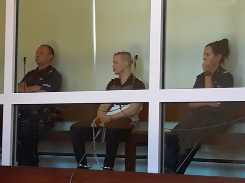 Samuel N. zadał cios nożem, dziś stanął przed sądem - (fot. Radio Wrocław)