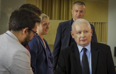Prezes Kaczyński odpowiadał na pytania dziennikarzy [WIDEO] - 2