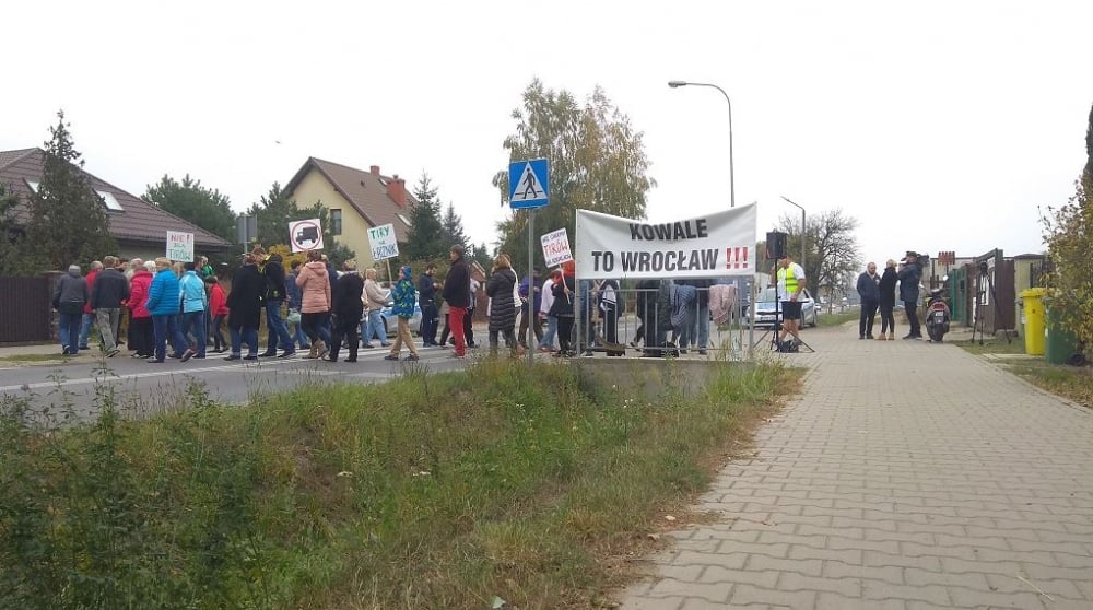 Wrocław: Znów protest na ul. Kowalskiej - fot. archiwum radiowroclaw.pl