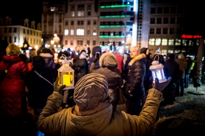 Wrocławianie żegnają prezydenta Gdańska Pawła Adamowicza [ZDJĘCIA] - 9