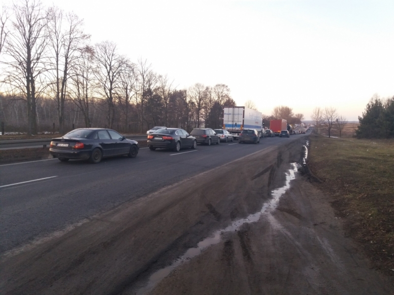 Wypadek na S3 w pobliżu Polkowic - fot. Radosław Bugajski