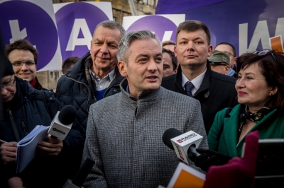 Robert Biedroń we Wrocławiu. Lider partii Wiosna przedstawił kolejne założenia programowe