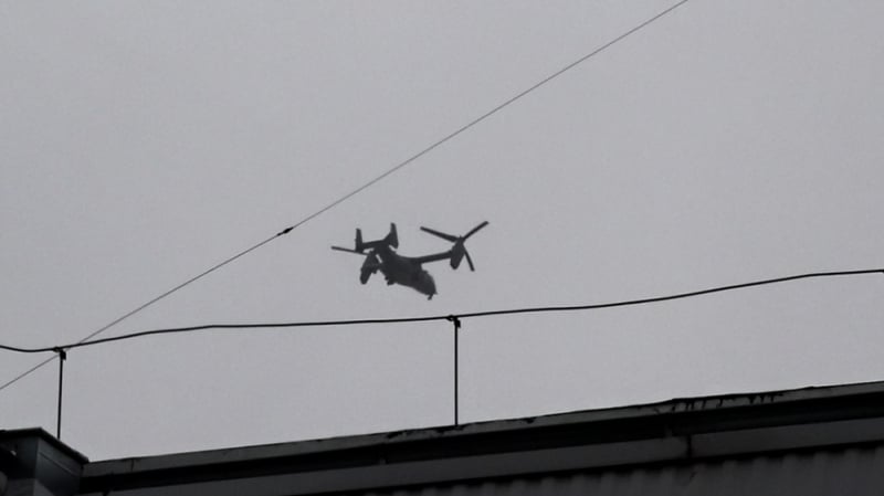 Niecodzienny widok na wrocławskim niebie. Osprey amerykańskiej armii [ZOBACZ] - (fot. Radosław Bugajski)
