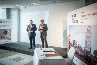 Kamień węgielny wmurowany na budowie Portu Popowice we Wrocławiu [FOTO] - 2
