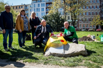 We Wrocławiu posadzono drzewo upamiętniające Pawła Adamowicza [FOTO] - 5