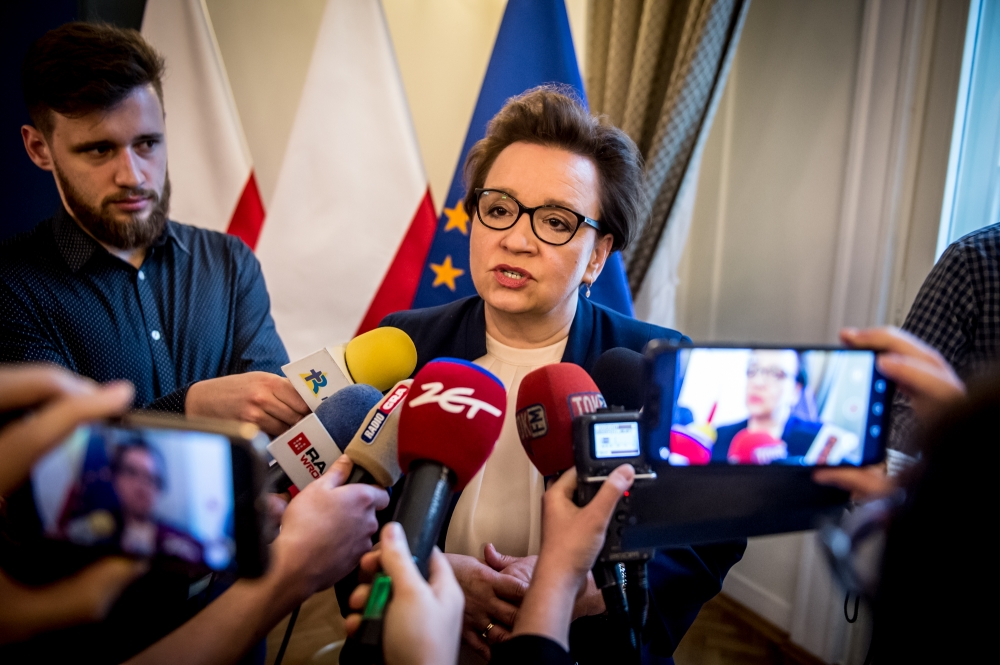 Anna Zalewska komentuje najnowszy raport NIK-u w sprawie reformy edukacji - fot. Andrzej Owczarek