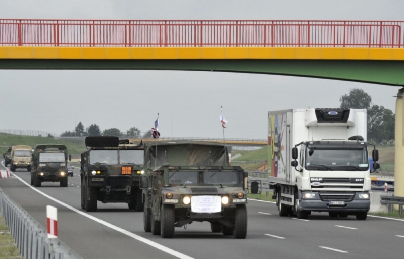 Kolumny wojskowe przejadą przez Dolny Śląsk. Utrudnienia 1-6 czerwca - fot. GDDKiA Twitter
