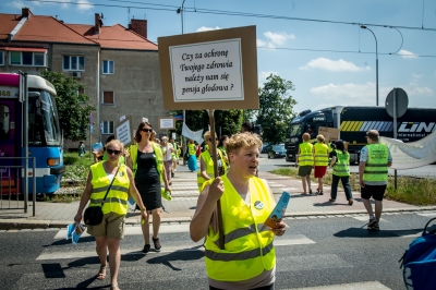 Wrocław: Trwa protest weterynarzy. Utrudnienia na ul. Ślężnej [ZDJĘCIA] - 13