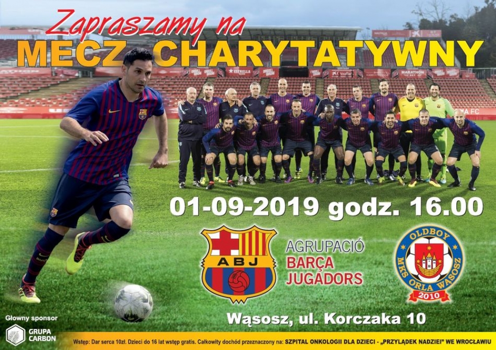 Oldboje FC Barcelona zagrają charytatywny mecz w Polsce - fot.materiały prasowe