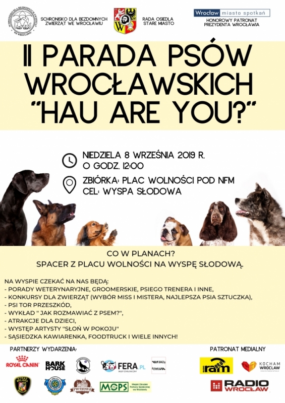 II Parada Psów Wrocławskich ''Hau are you'' - fot. materiały prasowe