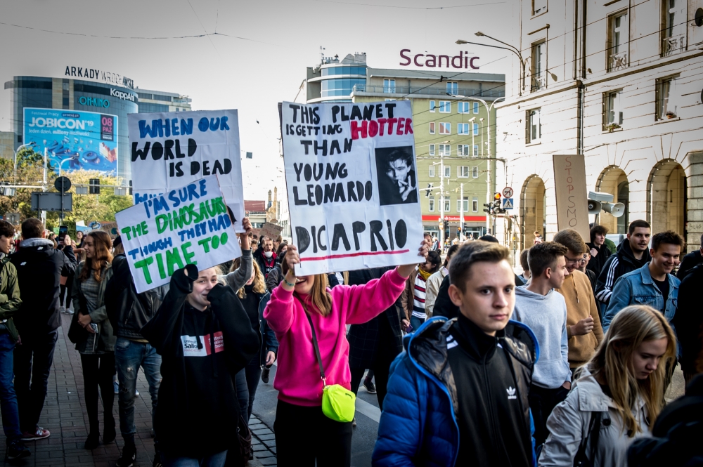 Wrocław: Strajk klimatyczny uczniów. "Nie damy sobie zabrać przyszłości" - zdjęcia: Andrzej Owczarek