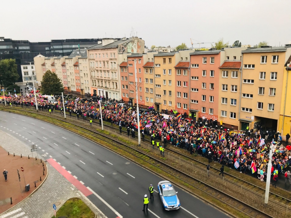 Spokojnie na Marszu Równości we Wrocławiu - fot. Elżbieta Osowicz