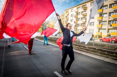 Radosna Parada Niepodległości na ulicach Wrocławia [ZDJĘCIA] - 21