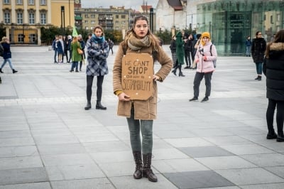 Młodzieżowy Strajk Klimatyczny w centrum Wrocławia [FOTO] - 14