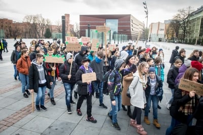 Młodzieżowy Strajk Klimatyczny w centrum Wrocławia [FOTO] - 1