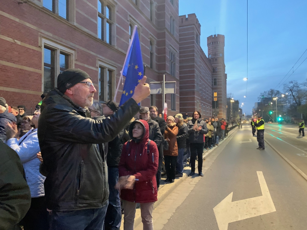 Wrocław: Manifestacja solidarności z sędziami