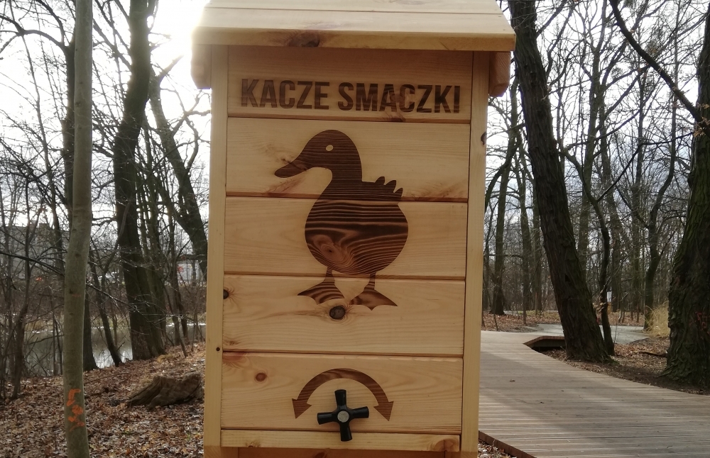 Wrocław: W Parku Swojczyckim stanął pierwszy "kaczkomat" - fot. Joanna Jaros