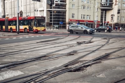 Specjalny tramwaj sprawdzał stan wrocławskich torowisk