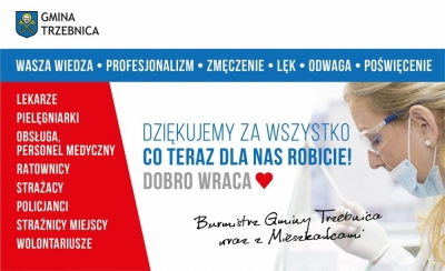 Trzebnica: Burmistrz dziękuje medykom, radni m&oacute;wią o niepotrzebnych laurkach