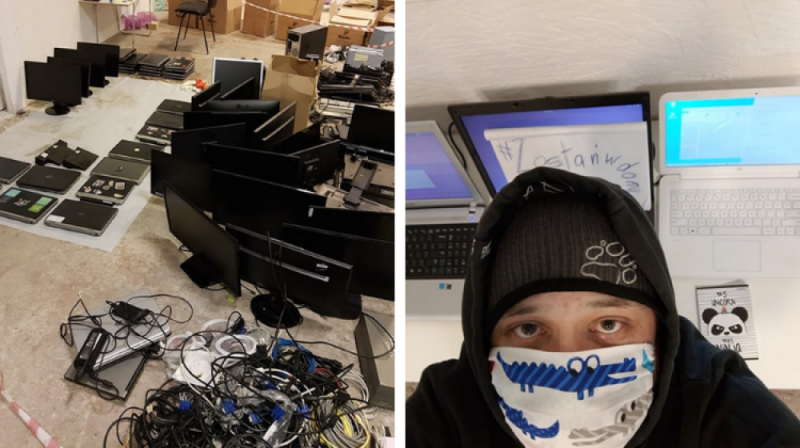 Po nocach naprawiają stare komputery i przekazują je dzieciom - by mogły się uczyć - fot. archiwum prywatne Piotra Kopcińskiego
