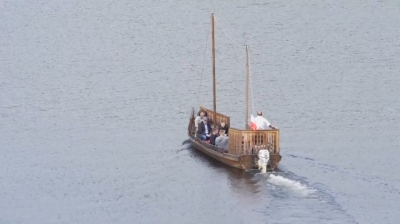 Legendarny statek powrócił na Jezioro Pilchowickie