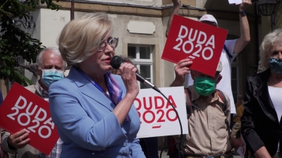 Marzena Machałek i Wojciech Murdzek namawiali do głosowania na Andrzeja Dudę
