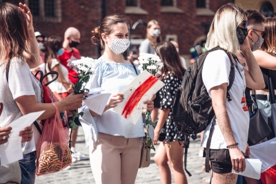 Wrocławianie solidarni z Białorusią [ZOBACZ] - 0