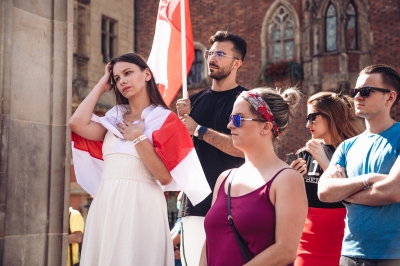 Wrocławianie solidarni z Białorusią [ZOBACZ] - 13