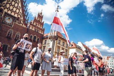 Wrocławianie solidarni z Białorusią [ZOBACZ] - 2