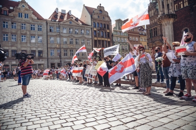 Wrocławianie solidarni z Białorusią [ZOBACZ] - 7