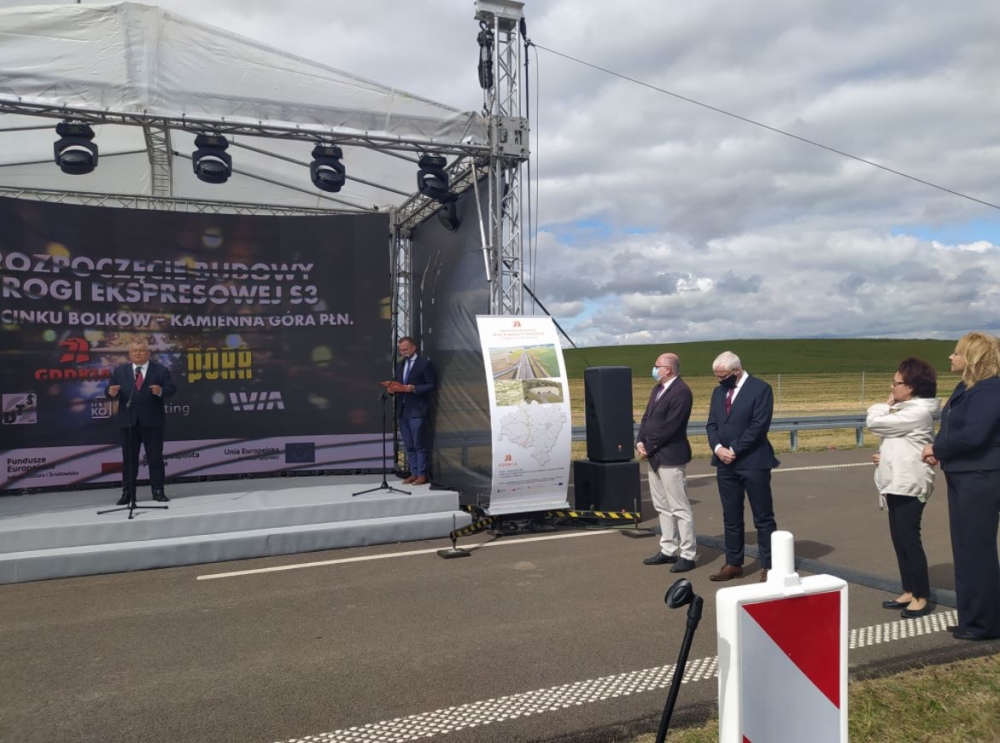 Budowa S3 z Bolkowa do Kamiennej Góry rozpoczęta - fot. Piotr Słowiński