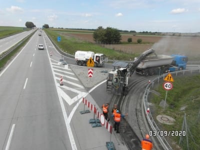 Remont węzła Wądroże Wielkie na autostradzie A4