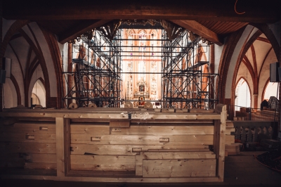 To historyczna chwila. Rozpoczął się montaż zrekonstruowanych XVIII-wiecznych organów - 2